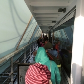 Auf dem Solarboot