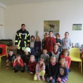 Feuerwehrmann zu Besuch