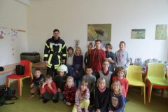 Feuerwehrmann zu Besuch